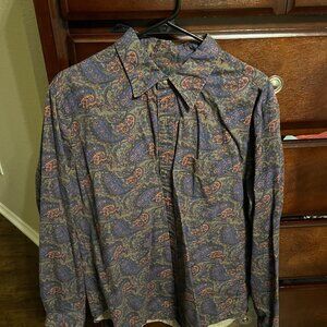 J. Crew Paisley Western Shirt